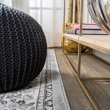 Palmette Modern Persian Floral Area Rug